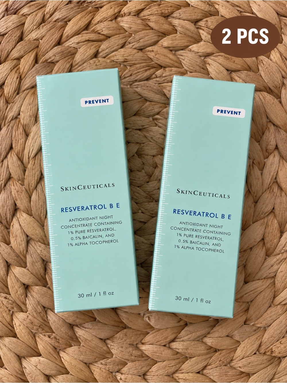 SkinCeuticals Resveratrol B E Night Concentrate - Mint Green (2 pcs)